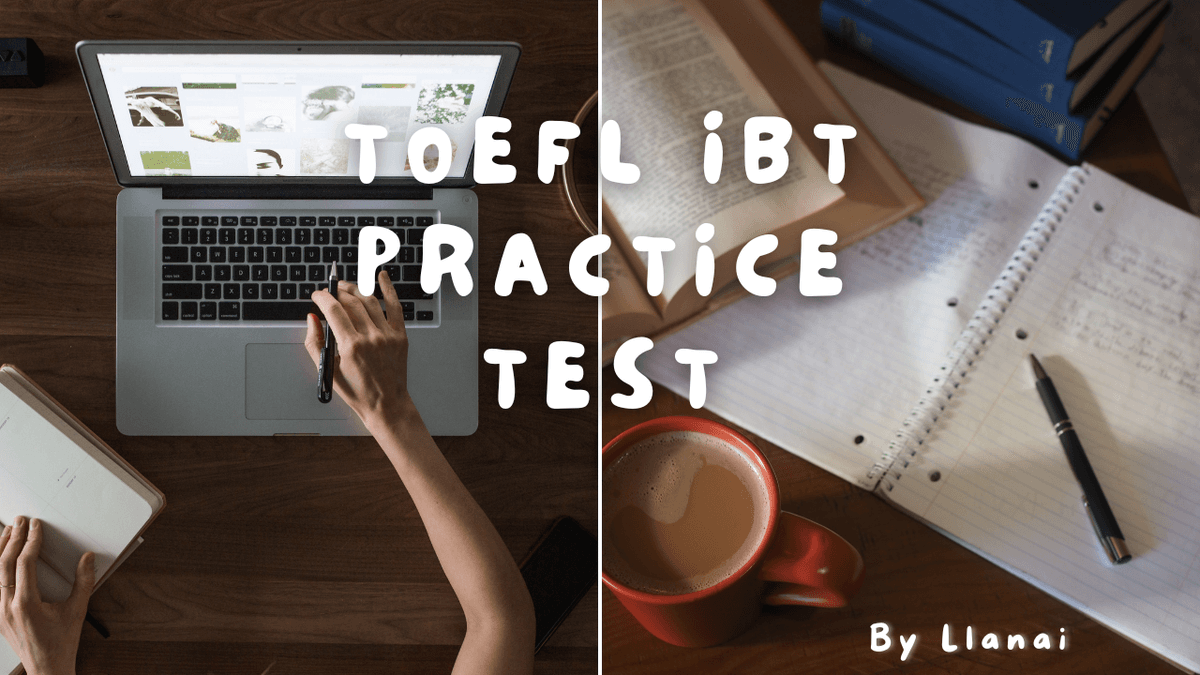 Una mesa que describe la estructura del examen TOEFL.